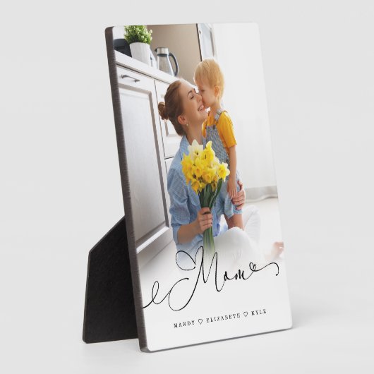 Cadeau voor mam | Het volledige Manuscript van de  Fotoplaat (Zijkant)