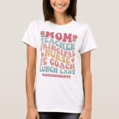 Cadeau voor Mama Charlotte Mason Groovy Homeschool T-shirt (Voorkant)