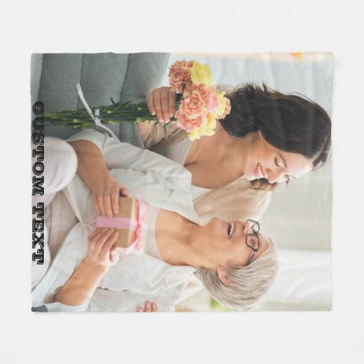 CADEAU VOOR MAMA FLEECE DEKEN (Voorkant (Horizontaal))