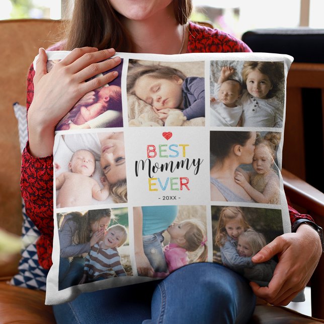 Cadeau voor mama | Fotocollage Kussen (Creator heeft geüpload)