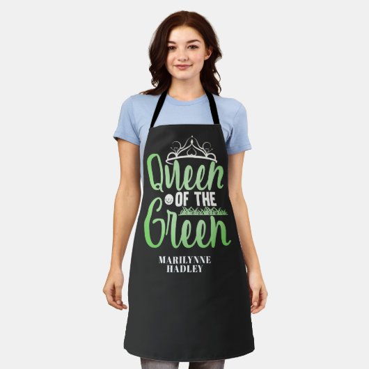 Cadeau voor mama golfliefhebber schort (Gedragen)