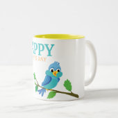 Cadeau voor mama - Happy Moederdag Tweekleurige Koffiemok (Voorkant rechts)