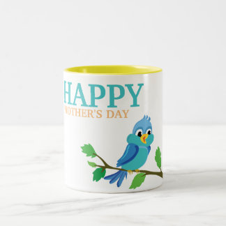 Cadeau voor mama - Happy Moederdag Tweekleurige Koffiemok