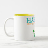 Cadeau voor mama - Happy Moederdag Tweekleurige Koffiemok (Links)