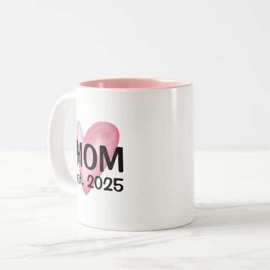 Cadeau voor mama - Koffie Mok met Hart (Voorkant links)