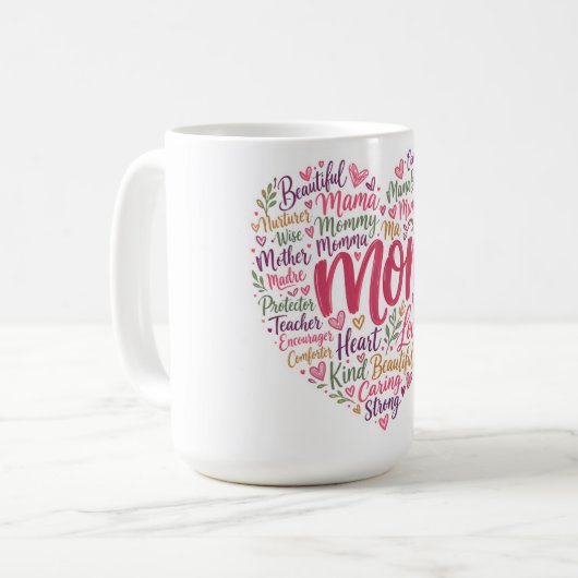 Cadeau voor mama koffiemok (Voorkant links)
