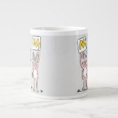 Cadeau voor mama leuk konijnen ontwerp grote koffiekop (Voorkant)