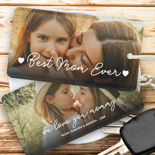 Cadeau voor mama Moederdag 2 Foto Beste moeder ooi Sleutelhanger
