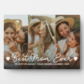 Cadeau voor mama Moederdag 3 Foto Beste moeder ooi Fotoplaat (voorkant)