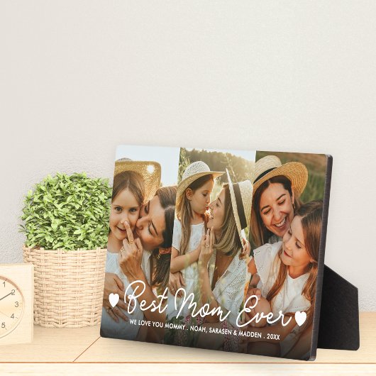 Cadeau voor mama Moederdag 3 Foto Beste moeder ooi Fotoplaat