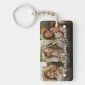 Cadeau voor mama Moederdag 3 Foto Beste moeder ooi Sleutelhanger (Voorkant)