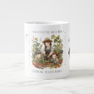 Cadeau voor mama, tuinieren, leuke activiteiten me grote koffiekop