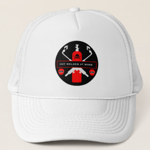Cadeau voor mannen die lassen humor. trucker pet