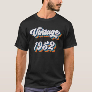 Cadeau voor mannen en vrouwen van 72 jaar oud Vint T-shirt
