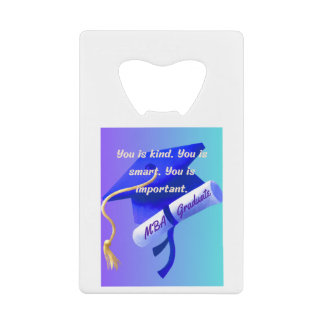 Cadeau voor MBA Creditkaart Flessenopener
