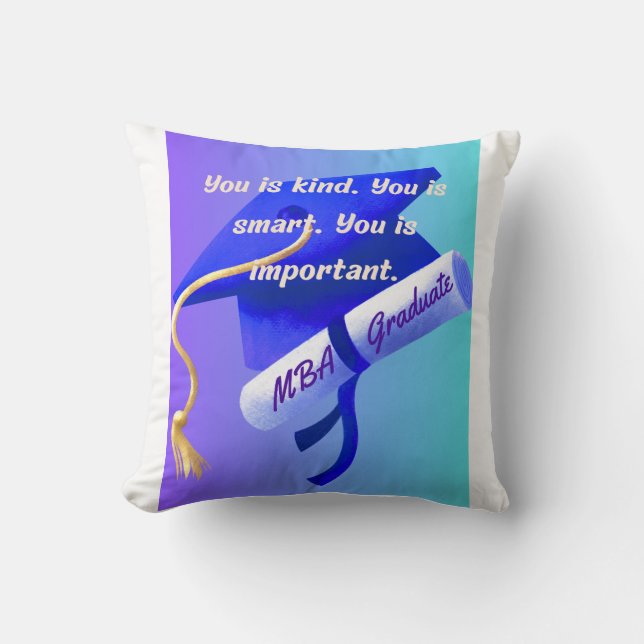 Cadeau voor MBA Kussen (Voorkant)