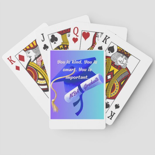 Cadeau voor MBA Pokerkaarten (Achterkant)