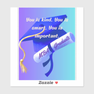 Cadeau voor MBA Sticker