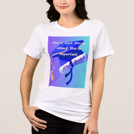 Cadeau voor MBA Tri-Blend Shirt (Voorkant)