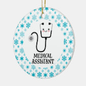 Cadeau voor medisch assistent keramisch ornament (Links)