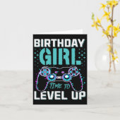 Cadeau voor meisje tijd om niveau omhoog Cool Vide Kaart (Gele Bloem)