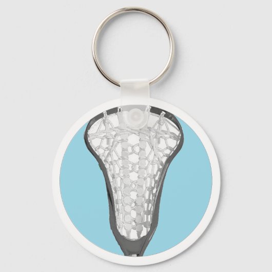 Cadeau voor meisjes Lacrosse Sleutelhanger (Voorkant)