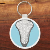Cadeau voor meisjes Lacrosse Sleutelhanger (Voorkant)