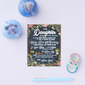 Cadeau voor mijn dochter, kerstbrief aan dochter flyer (Enkel)