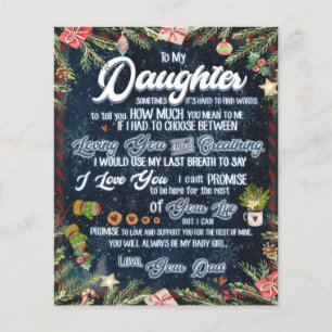 Cadeau voor mijn dochter, kerstbrief aan dochter flyer
