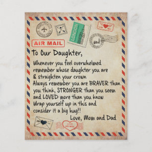 Cadeau voor mijn dochter, liefdesbrief aan onze do flyer