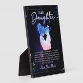 Cadeau voor mijn dochter, liefdesbrief dochter en  fotoplaat (Zijkant)