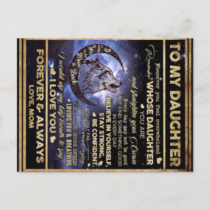 Cadeau voor mijn dochter Vlinders, dochter Verjaar Briefkaart