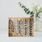 Cadeau voor mijn echtgenoot decor | Huwelijksjubil Aankondigingskaart (Staand voorkant)