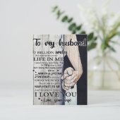 Cadeau voor mijn man | Leuke brief aan mijn man | Kaart (Staand voorkant)