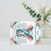 Cadeau voor mijn olifantdochter, verjaardag dochte briefkaart (Staand voorkant)