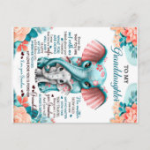 Cadeau voor mijn olifantdochter, verjaardag dochte briefkaart (Voorkant)