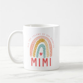 Cadeau voor Mimi | Alle kleuren van de regenboog Koffiemok