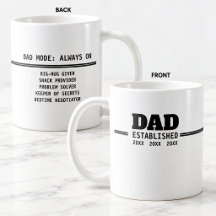Cadeau voor moderne vader gevestigde vaderschap
