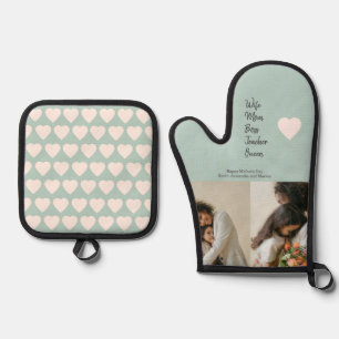 Cadeau voor moeder, baas, leraar of vrouw - ovenwant & pannenlap set