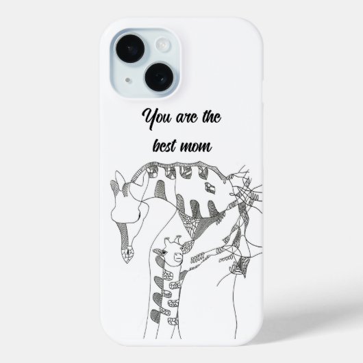 cadeau voor moeder iphone 15 hoesjes Abstracte kun (Achterkant)