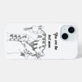 cadeau voor moeder iphone 15 hoesjes Abstracte kun (Achterkant (horizontaal))