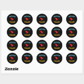 Cadeau voor moeder leuke grappige moeder gans ronde sticker (Vel)