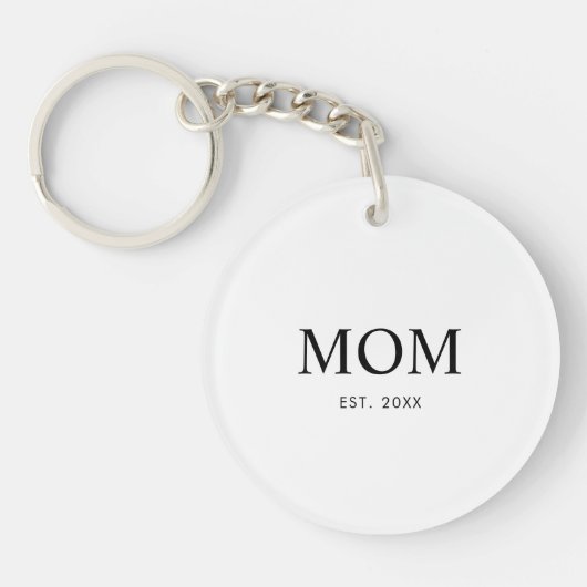 Cadeau voor Moeder Oprichting Moeder Sleutelhanger (Voorkant)