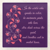 CADEAU VOOR MOEDER, ZUS, DOCHTER, VRIEND, VRIENDIN GLAZEN ONDERZETTER (Voorkant)