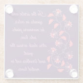 CADEAU VOOR MOEDER, ZUS, DOCHTER, VRIEND, VRIENDIN GLAZEN ONDERZETTER (Achterkant)