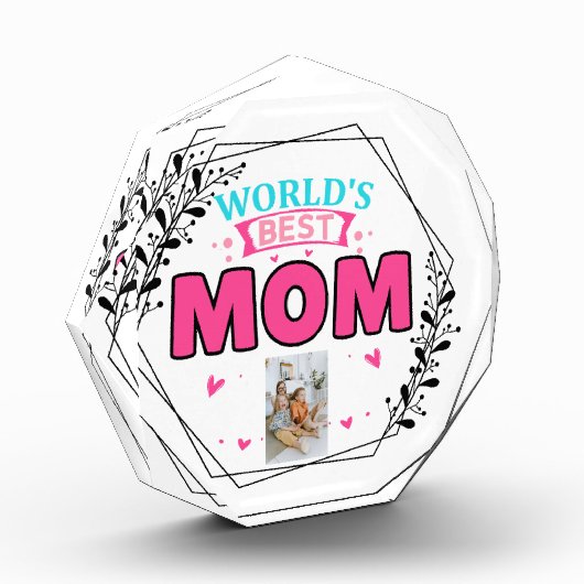 Cadeau voor Moederdag, persoonlijke werelden Beste Fotoblokken (Links)