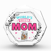 Cadeau voor Moederdag, persoonlijke werelden Beste Fotoblokken (Voorkant)