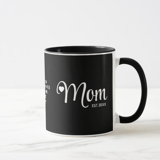 Cadeau voor Moeders met Eenvoudig Script Mok (Rechts)