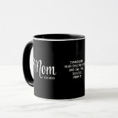 Cadeau voor Moeders met Eenvoudig Script Mok (Voorkant links)
