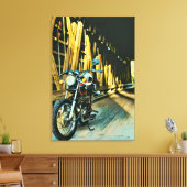 cadeau voor  motorfietsen canvas afdruk (Insitu (Woonkamer))